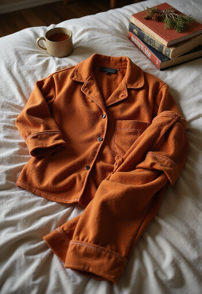 15 Casual Fall Outfits That'll Keep You Cozy and Stylish This Season! - 14. Cozy Pajama Set for Lounging